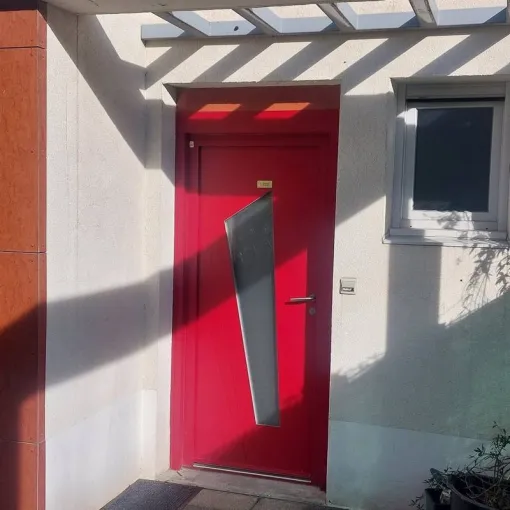 Fourniture et pose de porte d'entrée en aluminium à VILLEURBANNE, Décines-Charpieu, CONFORT ISO SERVICES