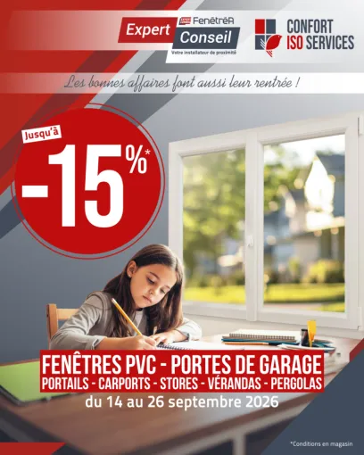 Offre de rentrée à Lyon : jusqu’à -15 % sur vos menuiseries, Décines-Charpieu, CONFORT ISO SERVICES