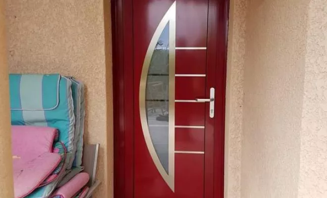 Fourniture et pose de porte d'entrée en aluminium, Décines-Charpieu, CONFORT ISO SERVICES